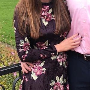 Altar’d state velvet long sleeve dress